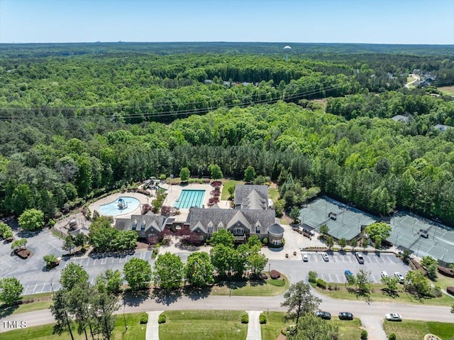 7616 Hasentree Way, Wake Forest, NC 27587 - bird's eye view featuring a view of trees