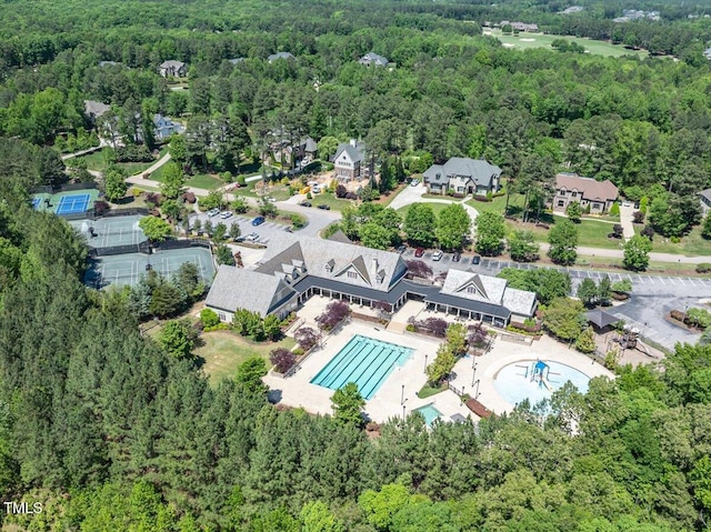 7616 Hasentree Way, Wake Forest, NC 27587 - drone / aerial view with a view of trees