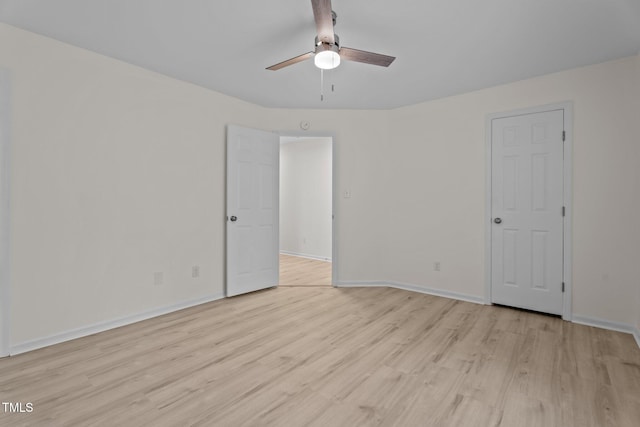 2941 Golden Oak Ct, Raleigh, NC 27603 - interior space featuring light wood-type flooring, baseboards, and a ceiling fan