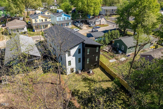 bird's eye view featuring a residential view