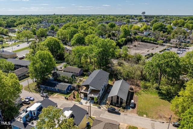 bird's eye view with a residential view