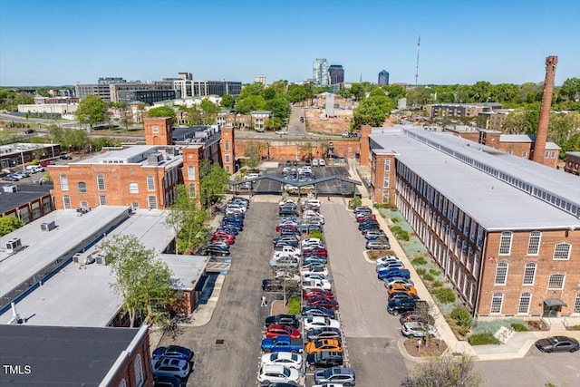 aerial view featuring a city view