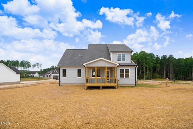 186 Gumtop Dr, Zebulon, NC 27597 - back of property with roof with shingles