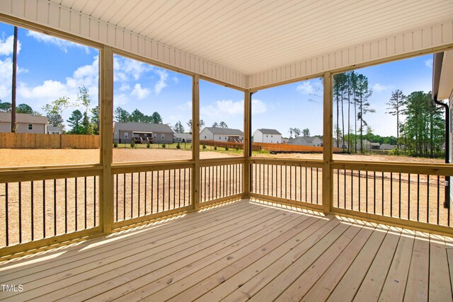 186 Gumtop Dr, Zebulon, NC 27597 - wooden terrace with a residential view