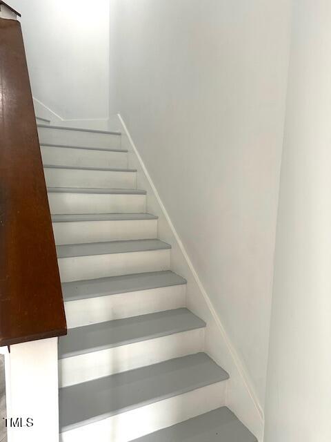 view of stairway