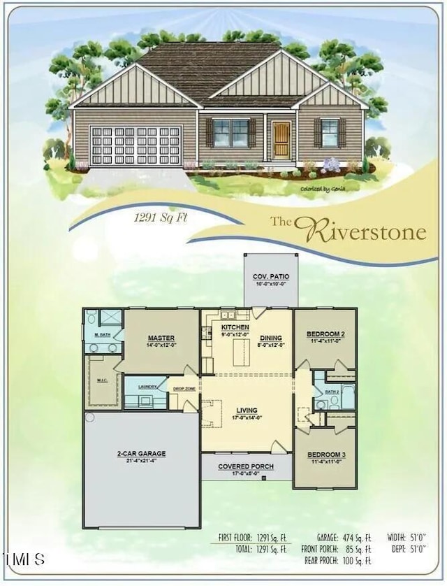 1572 Patterson Rd, Kinston, NC 28504 - floor plan / room layout
