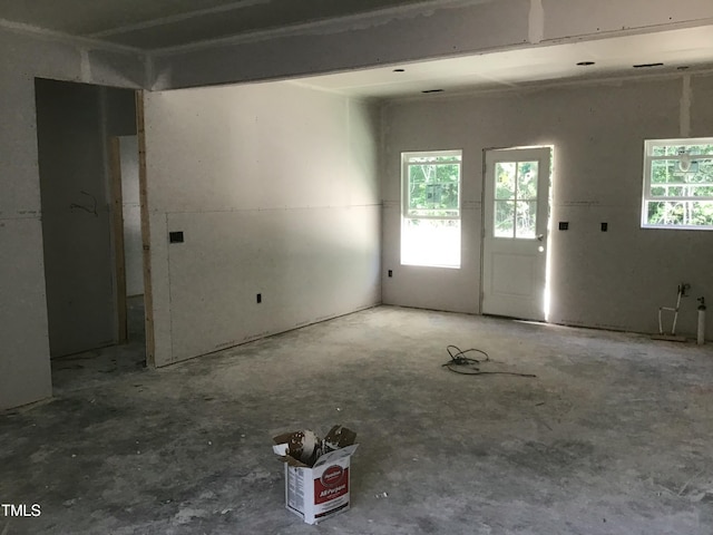 1572 Patterson Rd, Kinston, NC 28504 - unfurnished room featuring unfinished concrete flooring