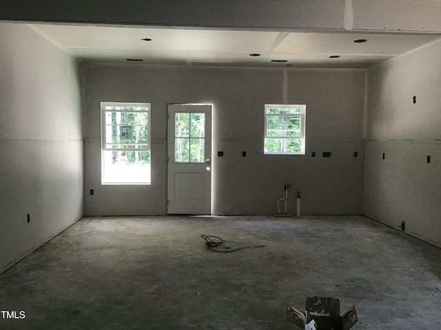 1572 Patterson Rd, Kinston, NC 28504 - foyer entrance with unfinished concrete floors