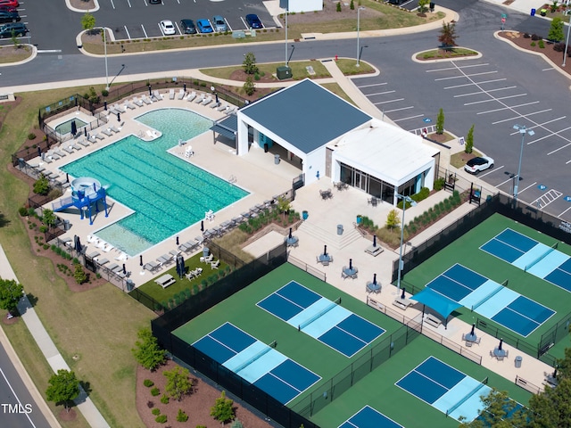 249 Wendover Pkwy, Pittsboro, NC 27312 - bird's eye view of a pool