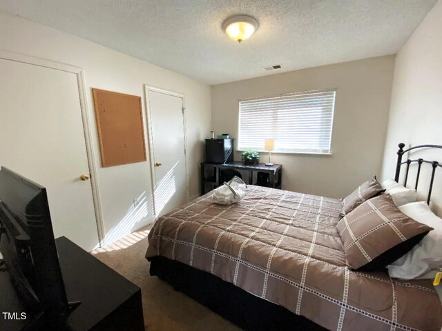 303 Smith Level Rd Unit E33, Chapel Hill, NC 27516 - bedroom with a textured ceiling and carpet