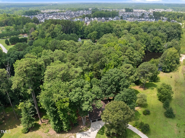 6601 Hidden Pond Rd, Wendell, NC 27591 - aerial view of property and surrounding area with a forest