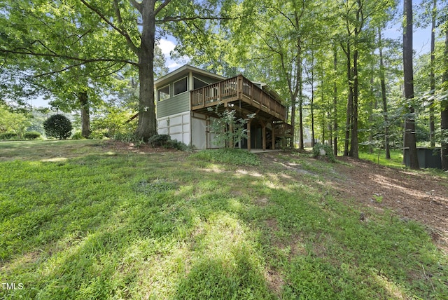 6601 Hidden Pond Rd, Wendell, NC 27591 - back of property featuring a deck