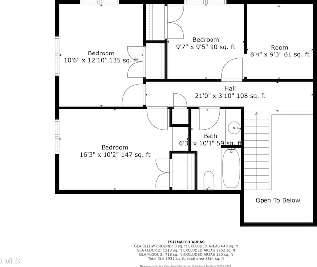6601 Hidden Pond Rd, Wendell, NC 27591 - view of property floor plan