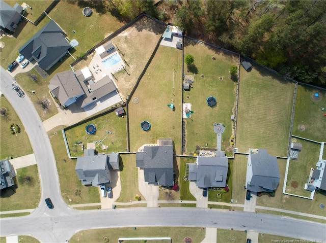 bird's eye view featuring a residential view
