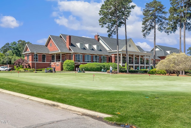 129 Trellingwood Dr, Morrisville, NC 27560 - view of property featuring view of golf course