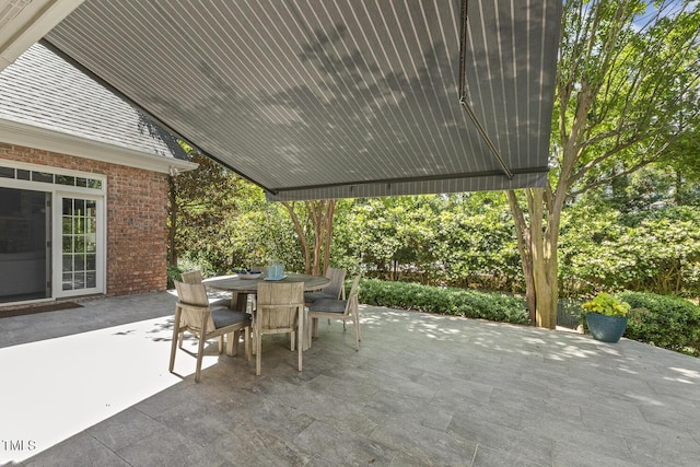 129 Trellingwood Dr, Morrisville, NC 27560 - view of patio / terrace featuring outdoor dining space