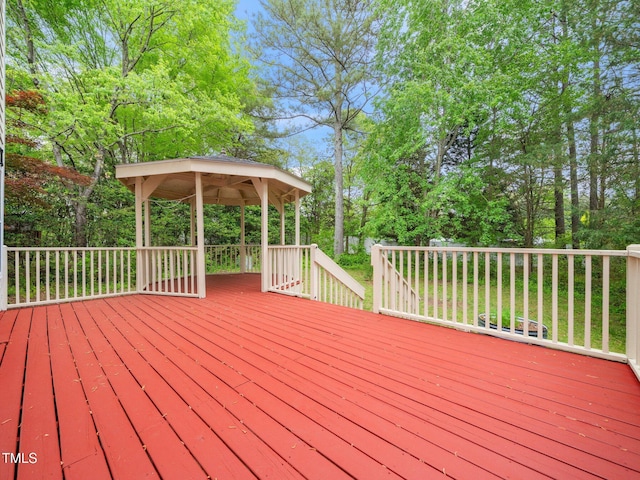 5504 Cumberland Plain Dr, Raleigh, NC 27616 - deck featuring a gazebo