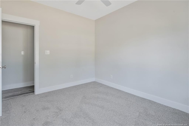 4915 High Branch Ct, Stedman, NC 28391 - carpeted empty room with baseboards and a ceiling fan