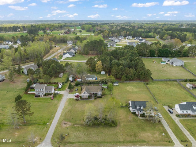 8437 Little Woody Ct, Zebulon, NC 27597 - birds eye view of property featuring a rural view