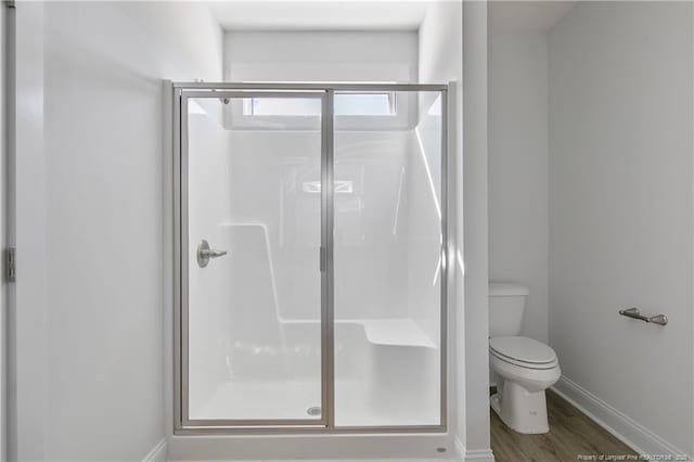 4905 High Branch Ct, Stedman, NC 28391 - full bathroom with a shower stall and wood finished floors