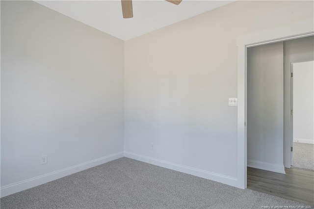 4905 High Branch Ct, Stedman, NC 28391 - spare room featuring a ceiling fan and carpet