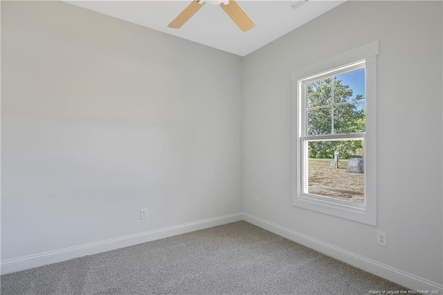 4905 High Branch Ct, Stedman, NC 28391 - carpeted empty room featuring baseboards and ceiling fan