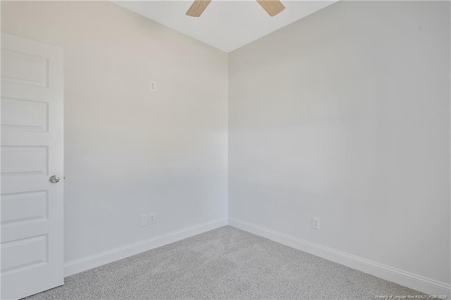 4905 High Branch Ct, Stedman, NC 28391 - carpeted spare room with baseboards and ceiling fan