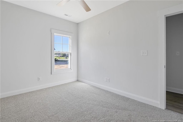 4905 High Branch Ct, Stedman, NC 28391 - spare room featuring a ceiling fan and carpet