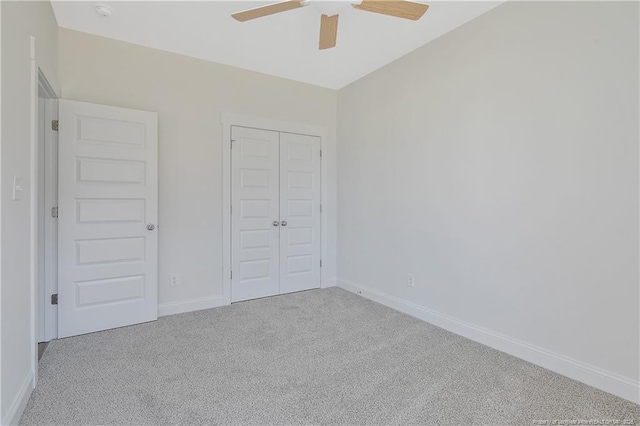 4905 High Branch Ct, Stedman, NC 28391 - unfurnished bedroom featuring carpet floors, a closet, and ceiling fan