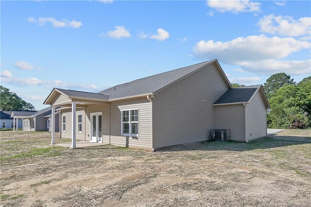 4905 High Branch Ct, Stedman, NC 28391 - rear view of house featuring a patio area and french doors