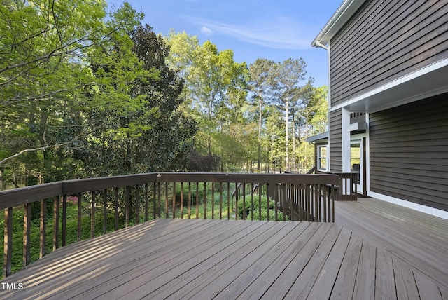 view of wooden terrace