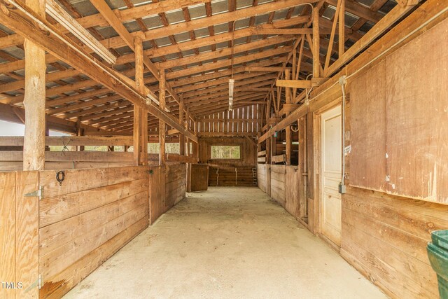 view of horse barn