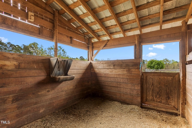 view of horse barn