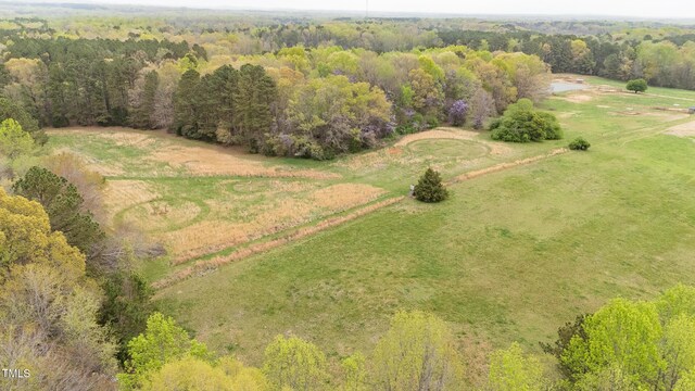 aerial view with a rural view and a forest view
