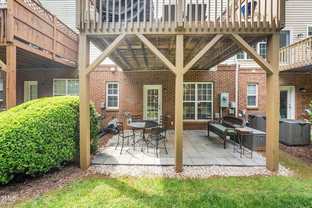 view of patio with cooling unit