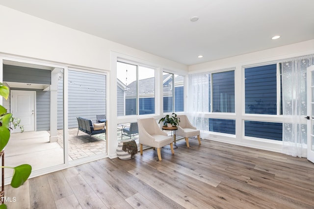view of sunroom