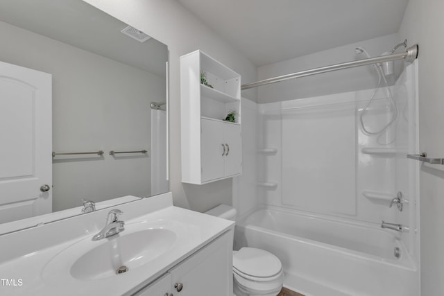 918 E Green St Unit F105, Franklinton, NC 27525 - bathroom with shower / bathtub combination, visible vents, vanity, and toilet