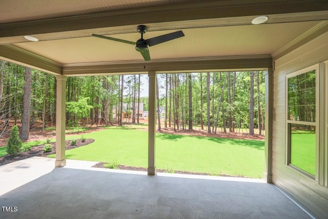 1212 Perry Bluff Dr, Wake Forest, NC 27587 - view of patio / terrace with ceiling fan