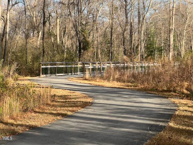 825 Kenyon Spring Dr, Zebulon, NC 27597 - view of street with a forest view