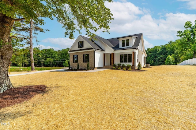 4924 Zebulon Rd, Zebulon, NC 27597 - modern inspired farmhouse featuring brick siding