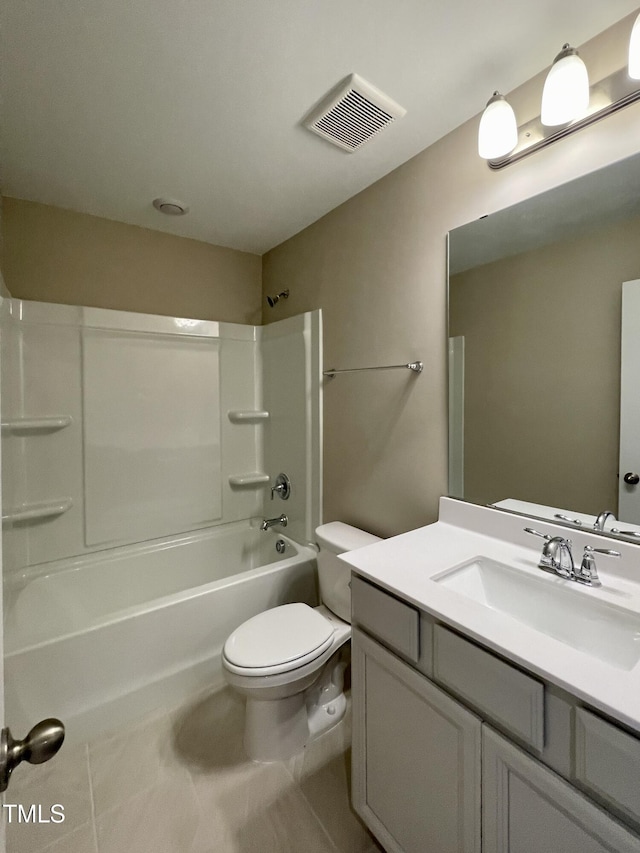 413 Diversity Way, Raleigh, NC 27610 - full bathroom featuring vanity, toilet, bathing tub / shower combination, and tile patterned floors