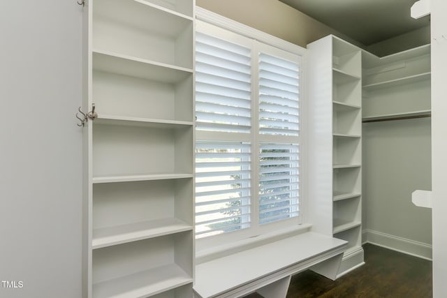 721 Shelley Rd, Raleigh, NC 27609 - walk in closet featuring dark wood finished floors