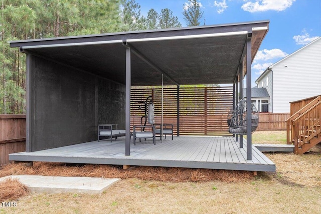 956 The Parks Dr, Pittsboro, NC 27312 - deck with fence