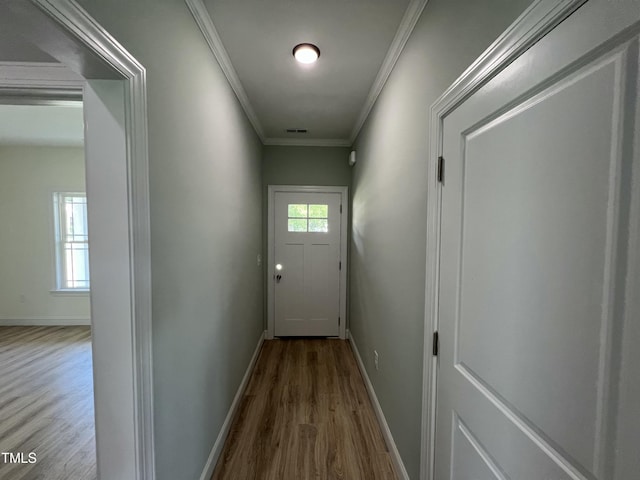 502 S Vance St, Fremont, NC 27830 - entryway featuring wood finished floors and ornamental molding