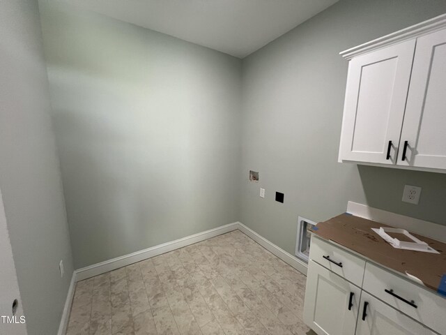 502 S Vance St, Fremont, NC 27830 - washroom with hookup for a washing machine, cabinet space, and electric dryer hookup
