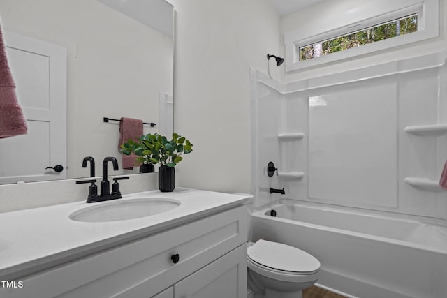 111 Halifax Rd, Louisburg, NC 27549 - full bathroom featuring washtub / shower combination, vanity, and toilet