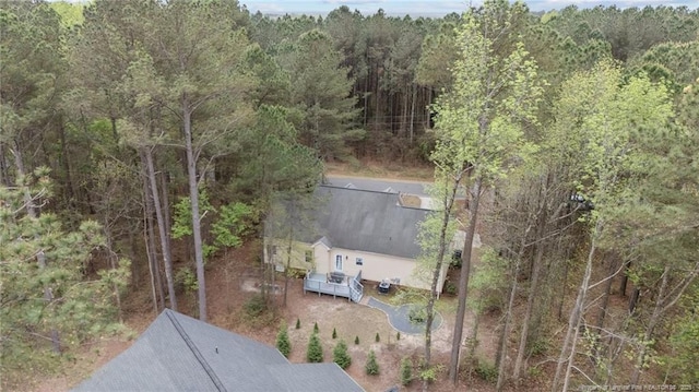887 Thrush Dr, Vass, NC 28394 - aerial view with a forest view