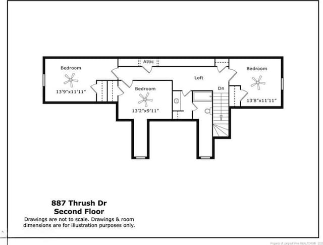887 Thrush Dr, Vass, NC 28394 - floor plan