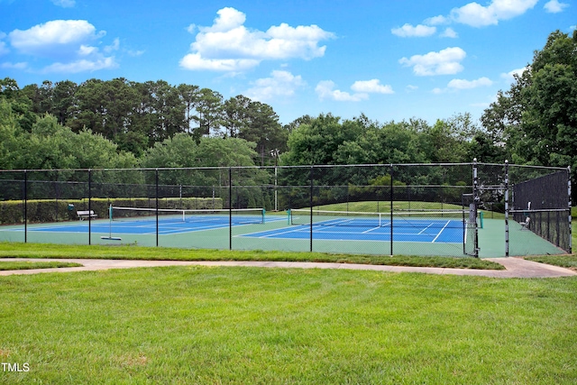 view of tennis court