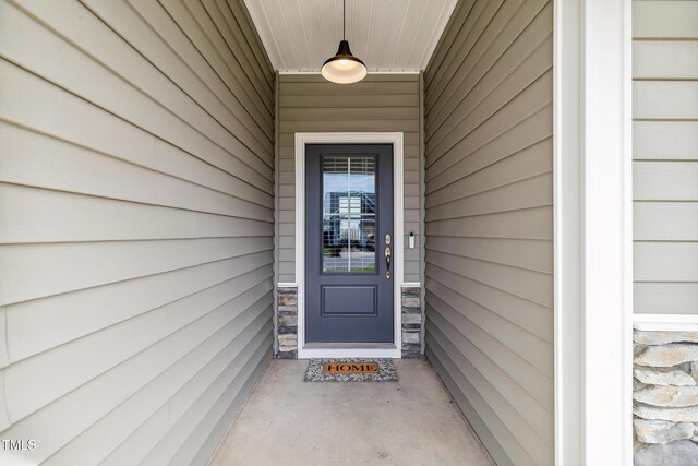 1209 Big Field Dr, Castle Hayne, NC 28429 - view of exterior entry with stone siding